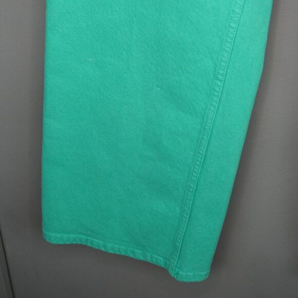 New Rails The Getty High Rise Wide Leg Jeans in Emerald Green Size 26 - Picture 9 of 16